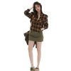 Utility Low-Rise Mini Skirt - L