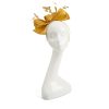Golden Yellow Bow Fascinator Hat
