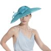 Teal Blue Bow Hatinator Hat For Kentucky Derby, Weddings, Ascot & Tea Party Hat